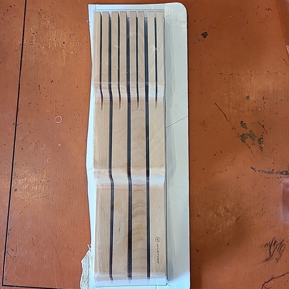 Wusthof beechwood 7 knife drawer block